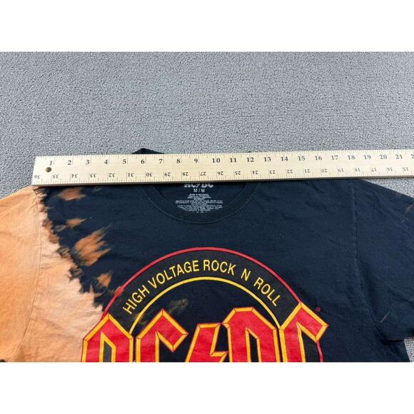 AC/DC T-Shirt Women's Medium Black High Voltage Rock & Roll Cotton Half Shirt - Picture 5 of 10